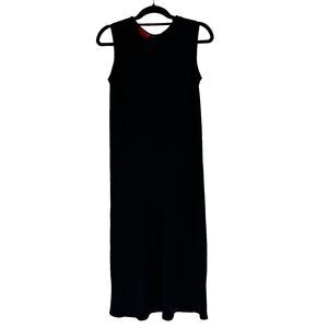 Shamask Bergdorf Goodman 100% Silk Black Maxi Dress Size 1 US 6/8 Designer LBD